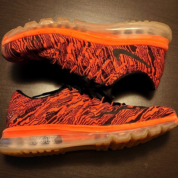 Nike Air Max 2016 Print Crimson Orange Athletic Shoes Sneakers Mens Size 8.5 - Picture 1 of 5